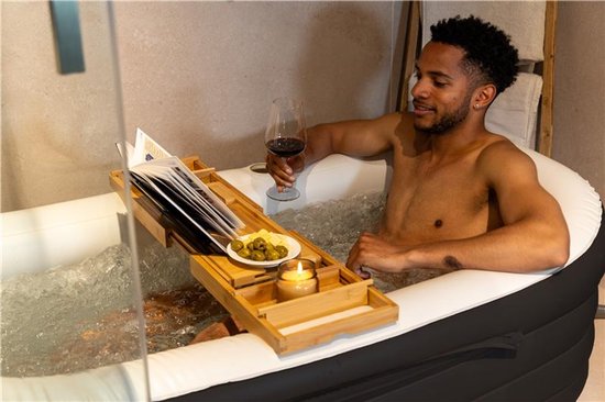 Tubble® Cuzi Opblaasbare Jacuzzi – Black Onyx – 255L