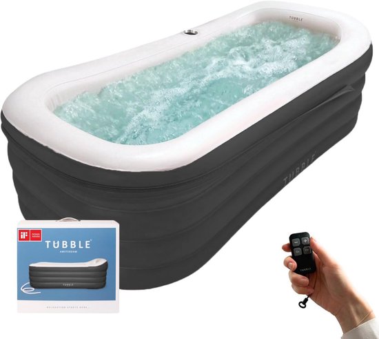 Tubble® Cuzi Opblaasbare Jacuzzi – Black Onyx – 255L