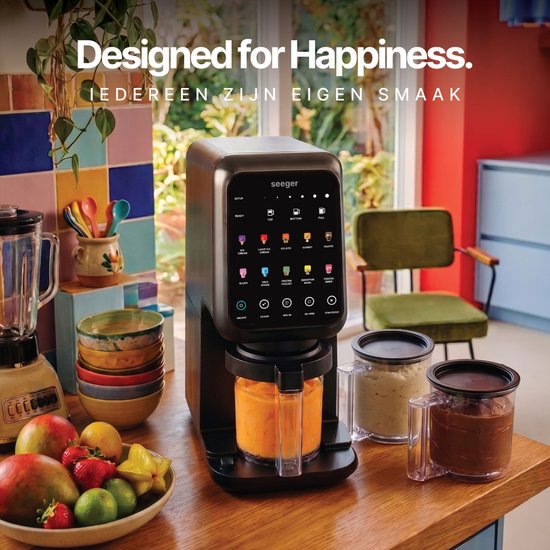 Seeger MultiCream 10-in-1 IJsmachine – Incl. 3 EasyCups – Zwart