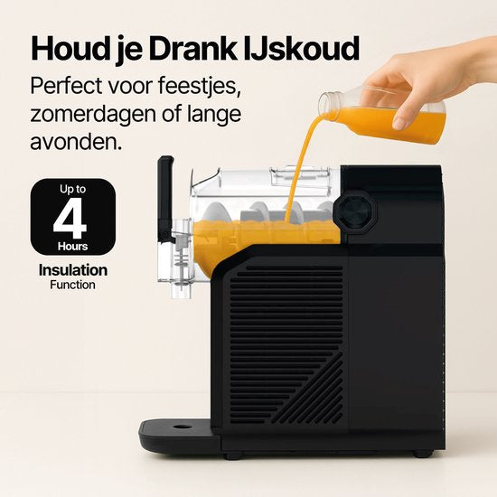 Seeger SuperSlush Machine – 7 Programma's – Geen IJs Nodig – Zwart