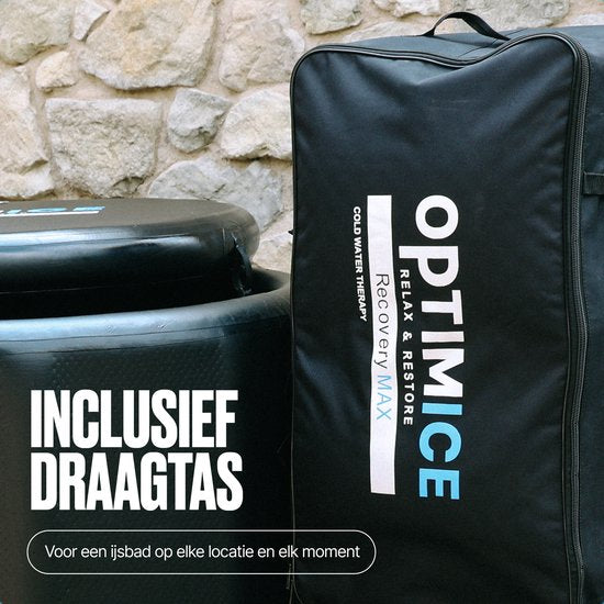 OPTIMICE IJsbad Barrel PRO – Opvouwbaar – Incl. Thermometer & Draagtas