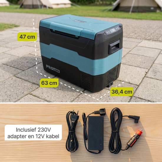 Pro-User CoolX 40 Compressor Koelbox 40L – Dual Zone – 12V/24V/230V