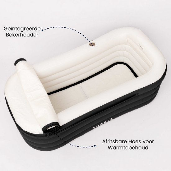 Tubble® Cuzi Opblaasbare Jacuzzi – Black Onyx – 255L