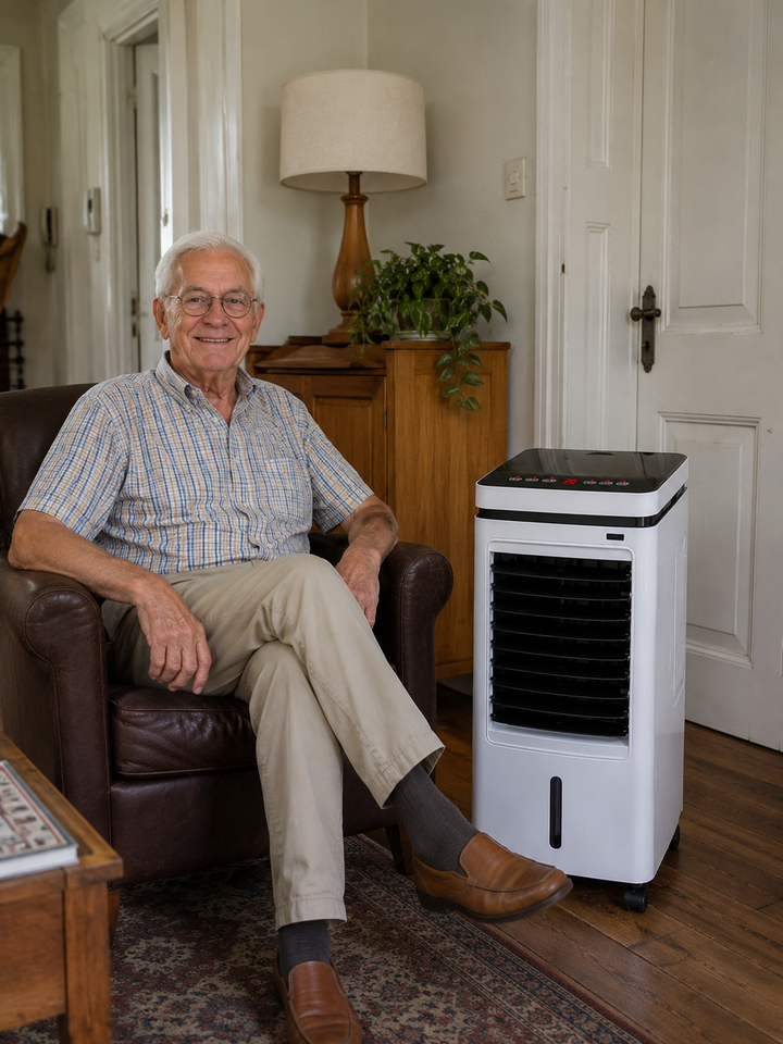 Coldest Breeze™ Classic — Draagbare Airco Touchscreen