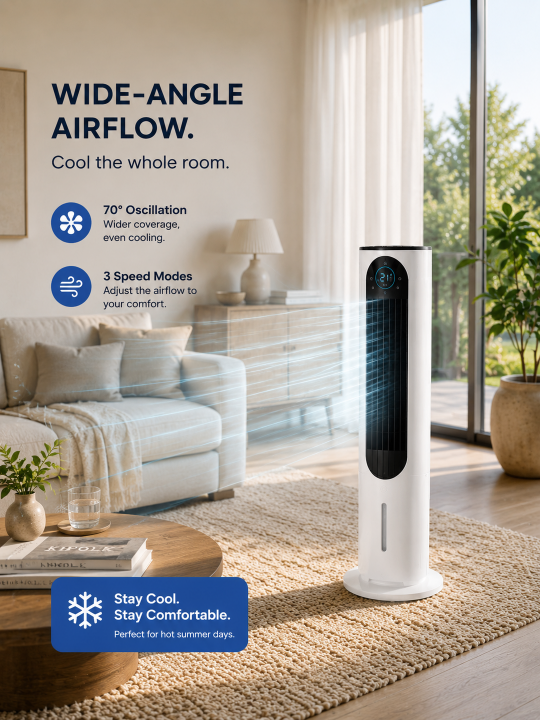 Draagbare Staande Airco Premium — 30 m² Pro Koeling