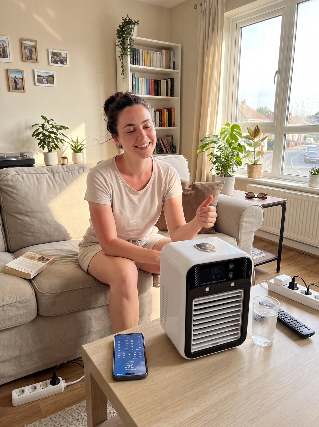 Mini Fluisterstille Airco — Ideaal Voor de Zomer-Slaapkamer